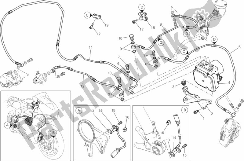 Wszystkie części do Uk? Ad Przeciwblokuj? Cy (abs) Ducati Superbike 1199 Panigale S ABS 2013
